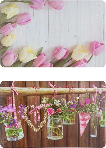 Set de table en plastique Romantic 43 × 28 cm