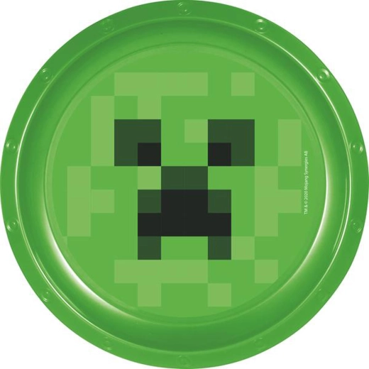 Assiette en plastique Minecraft 22 cm