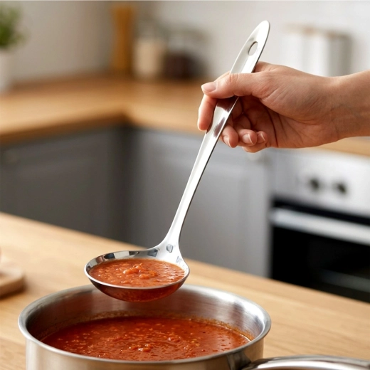 Service confortable des soupes et des sauces