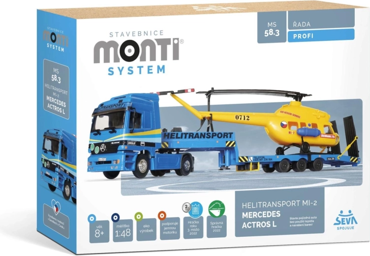 SEVA Monti System Helitransport MI-2 Mercedes Actros L, kit de construction