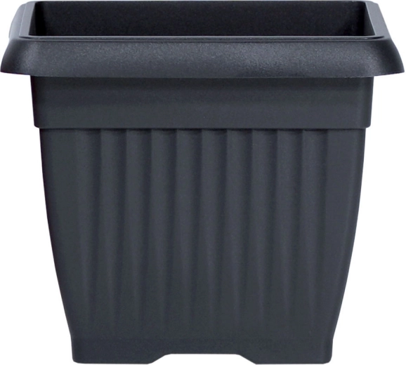 Pot de fleurs Terra carré 15 cm anthracite