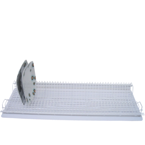 Égouttoir encastré à deux niveaux pour armoire 80 cm, blanc ANDER