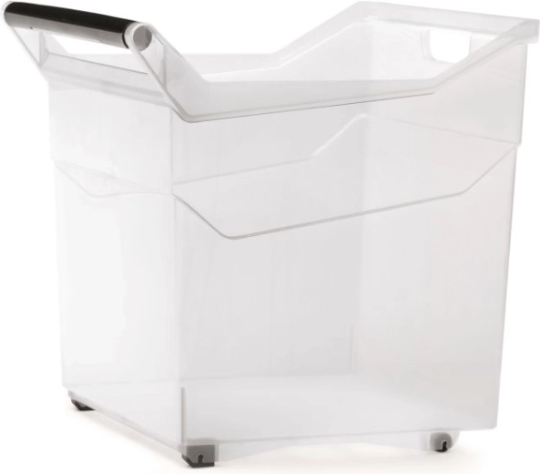 Boîte de rangement en plastique avec roulettes 44 l NUK, transparente