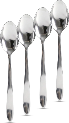 Ensemble de cuillères de table en acier inoxydable, 4 pièces