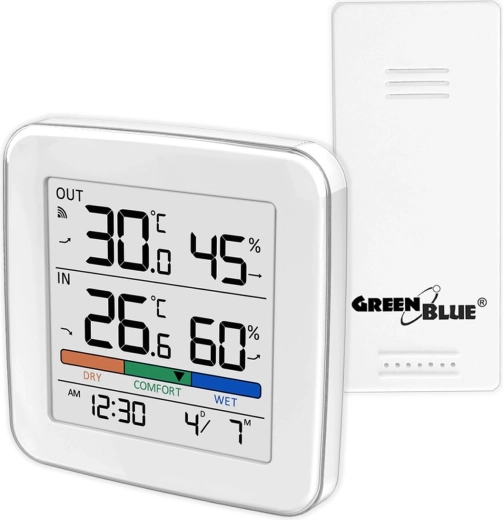 Station météo domestique sans fil avec capteur GREENBLUE GB169