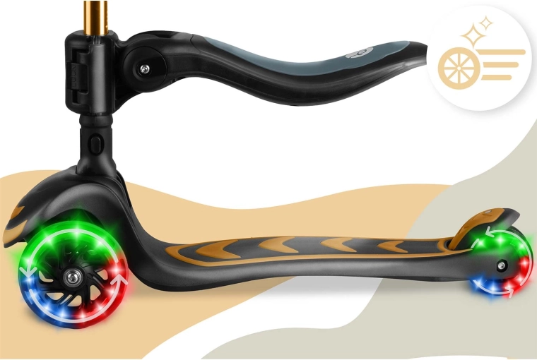 Roues LED lumineuses sans piles