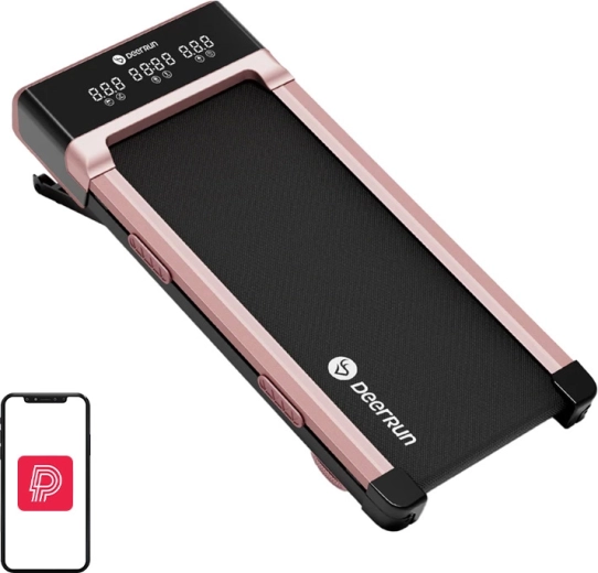 DeerRun Z10 tapis de course électrique sous bureau rose
