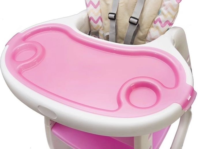 Grand plateau amovible pour manger et jouer