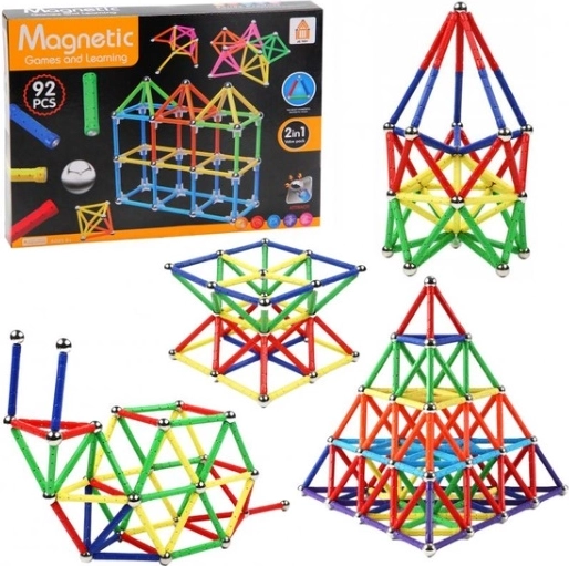 Jeu de construction magnétique 92 pièces