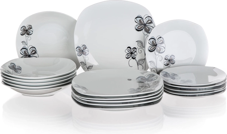 Service complet de 18 pièces pour 6 personnes