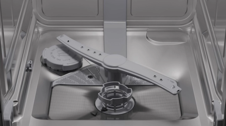 Lavage efficace grâce aux bras d’arrosage et à la filtration