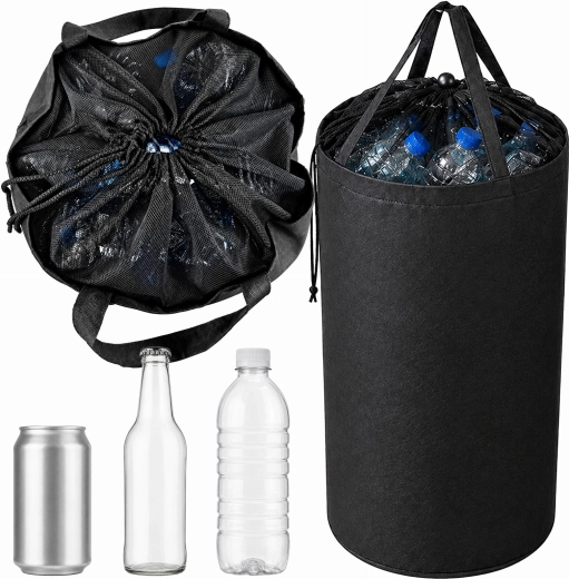 Grand sac XXL pour le tri des bouteilles consignées et des canettes avec poignées, 90 l