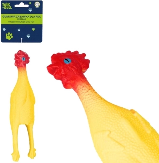 Jouet en caoutchouc pour chien – poulet