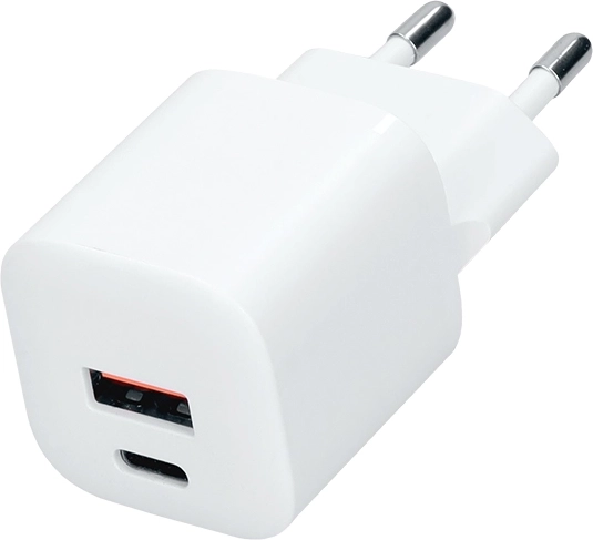Chargeur rapide Solight GaN USB-C + USB-A 20 W PD