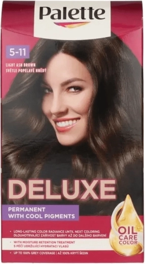 Palette Deluxe 5-11 châtain clair cendré coloration cheveux 50 ml