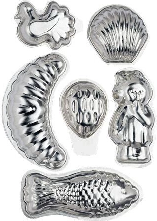 Lot de moules à démoulage pour biscuits de Noël, assortiment de formes, 30 pcs