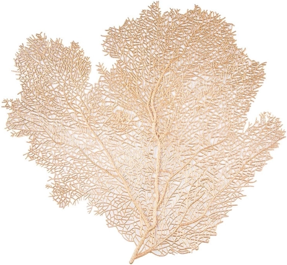 Set de table décoratif avec motif feuille doré 45,5 × 43 cm