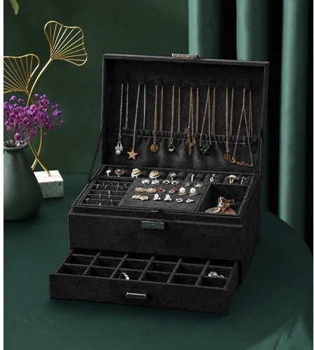 Compartimentation claire pour chaque type de bijoux
