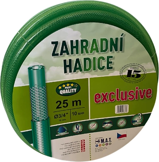 Tuyau de jardin 3/4" 25 m vert transparent