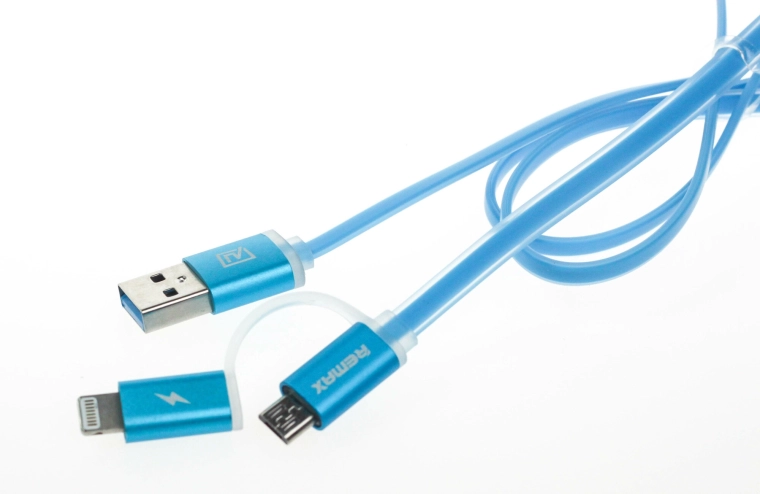 Connecteur 2‑en‑1 pour iPhone et Android