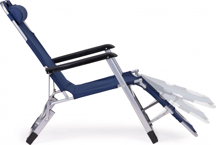 2 en 1 : fauteuil et chaise longue entièrement dépliable