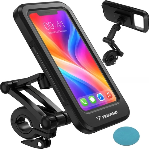 Support de téléphone vélo étanche TRIZAND avec rotation à 360°