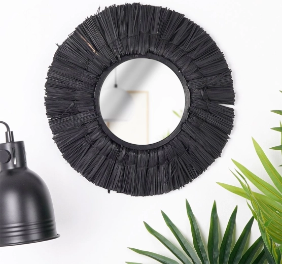 Miroir mural rond pratique