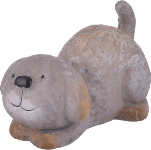 Décoration en céramique Chien gris