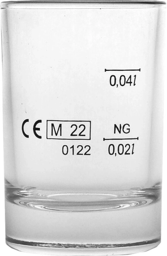 Verre doseur avec double jauge 20/40 ml Chile