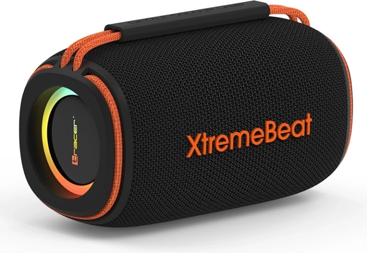 Enceinte sans fil Tracer XtremeBeat Mid TWS avec rétroéclairage RVB – noire