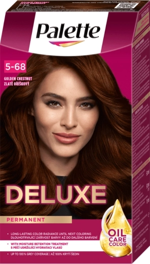 Palette Deluxe coloration permanente 5-68 noisette dorée 50 ml