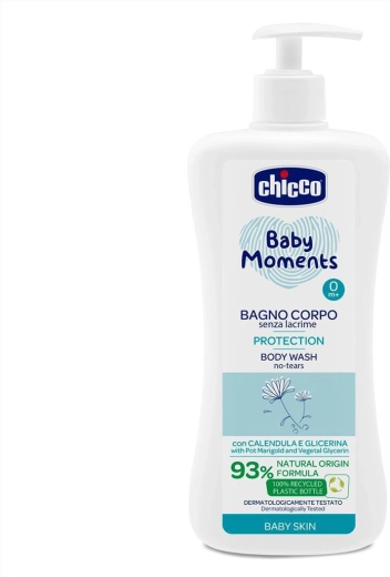 Chicco Baby Moments Protection gel douche pour enfants dès la naissance 750 ml