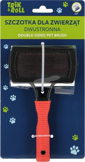 Brosse double face pour animaux de compagnie