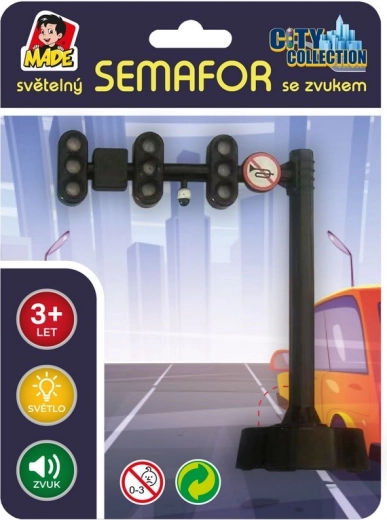 Feu de signalisation avec effets lumineux et sonores