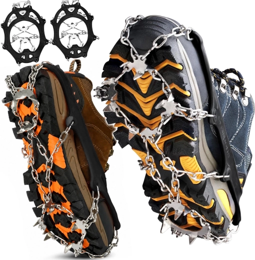 Crampons antidérapants pour chaussures Renew Force 36–45 avec 19 pointes