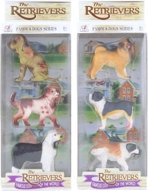 Ensemble de chiens en plastique – 3 pièces