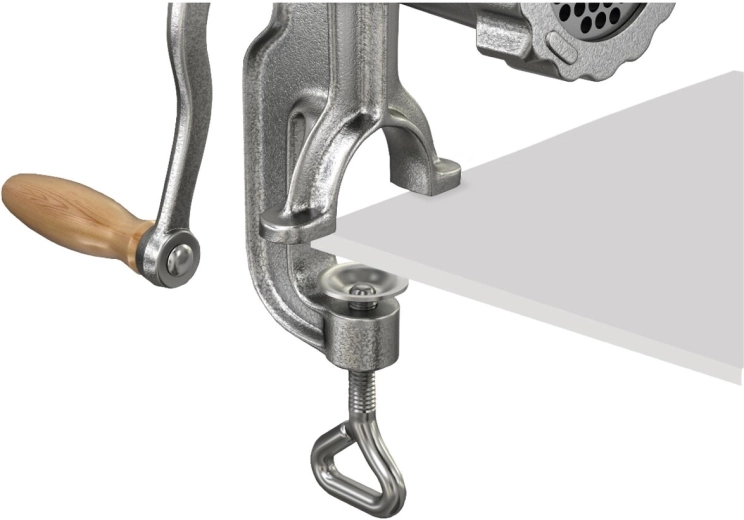 Fixation solide à la table