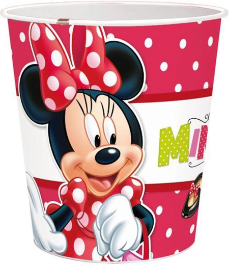 Corbeille à déchets en plastique Minnie 5 l, diamètre 21 cm