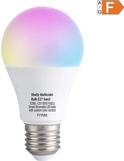 Ampoule LED connectée multicolore Shelly Multicolor Gen3 E27