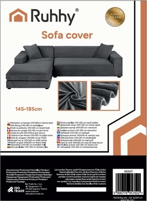 Taille 145–185 cm pour de nombreux canapés d’angle