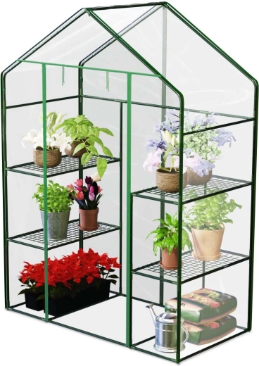 Deux rangées d’étagères et accès pratique