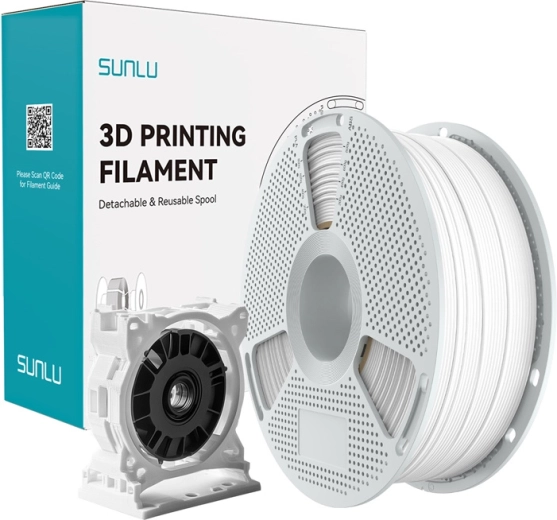 Filament Sunlu PC-ABS blanc 1,75 mm 1 kg