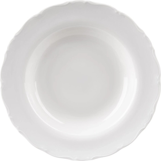 Assiette creuse de service MONA avec bord, 23 cm