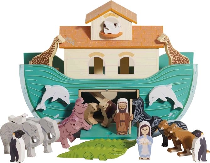 Le Toy Van grande Arche de Noé – ensemble en bois avec figurines