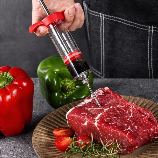 Seringue d’injection pour viande 30 ml avec 3 aiguilles