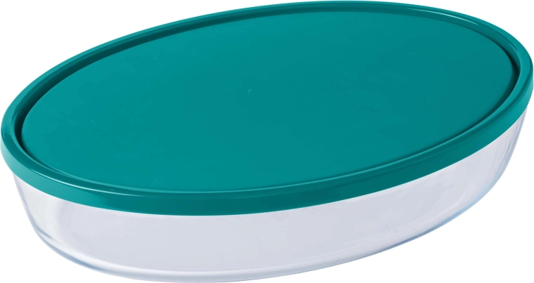 Plat à gratin en verre Pyrex avec couvercle 3,1 l (35 × 24 × 6 cm)