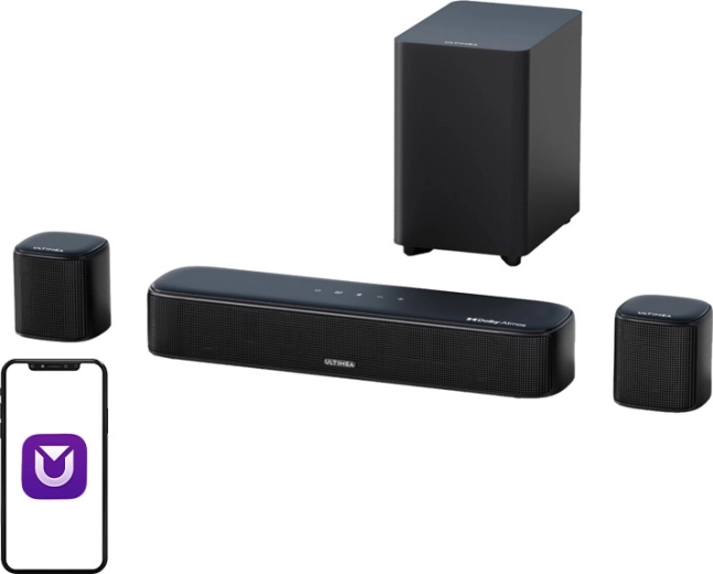 Barre de son Ultimea Aura A50 Pro 5.1 avec Dolby Atmos et caisson de basses