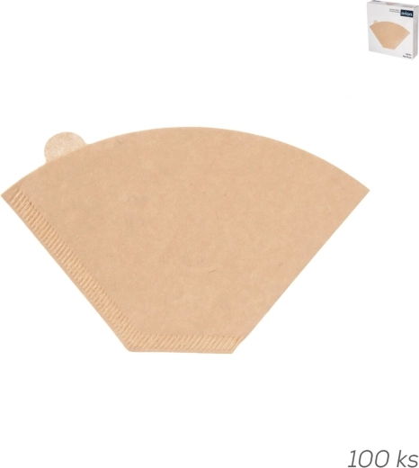 Filtres à café en papier non blanchi, petite taille, 100 pcs