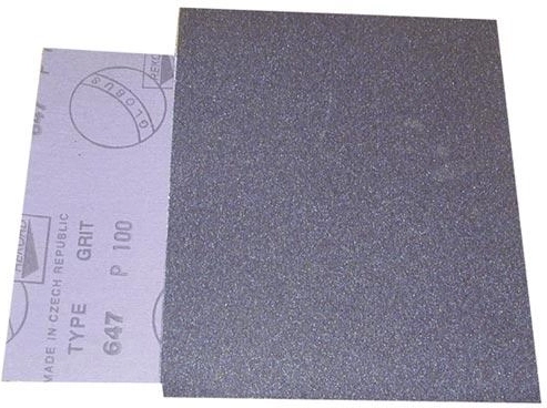 Toile abrasive pour métal et bois, grain 120, 230 × 280 mm