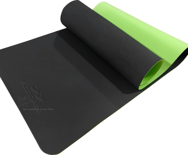 Tapis de fitness Balance TPE 10 mm vert/noir